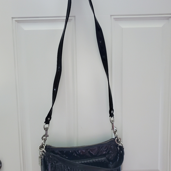 Coach handbag poppy black pattent liquid gloss - Picture 8 of 12
